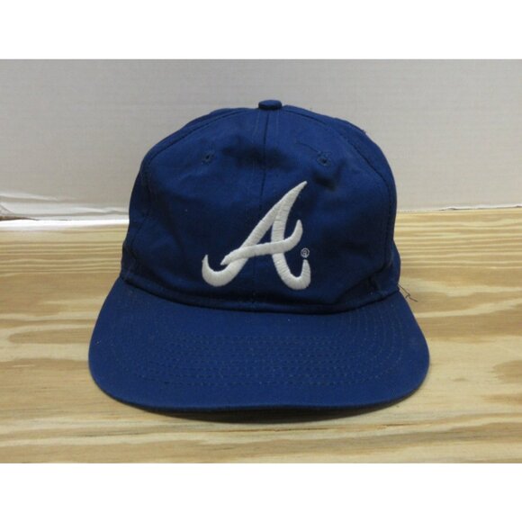 Campri Other - VINTAGE Atlanta Braves Hat Cap Snapback Spell Out Logo MLB Campri 90s *